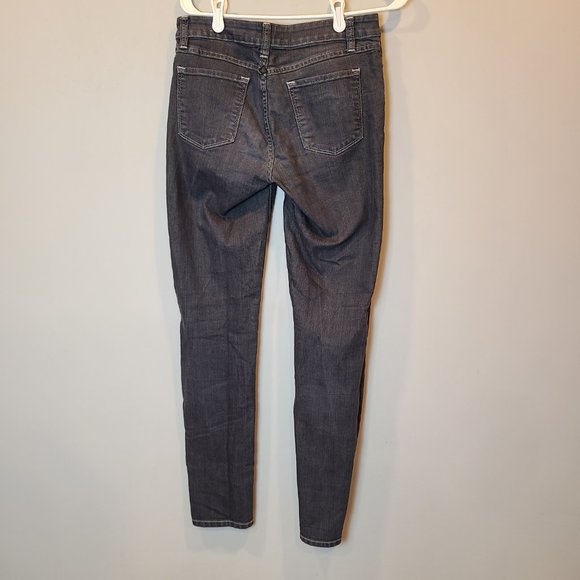 Prana Kayla Jean Mid Rise Skinny Womens 2 Dark Grey - Picture 4 of 12